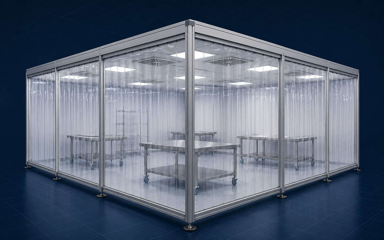 Soft Wall Clean Room CELERIS – modułowa kontrolowana strefa czysta